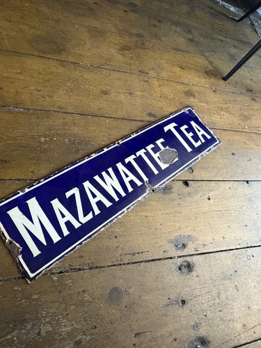 Mazawattee tea vintage enamel - mazawattee,