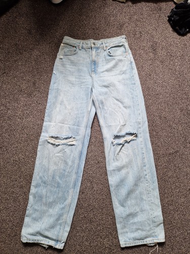 Womens light blue zara - zara, ripped