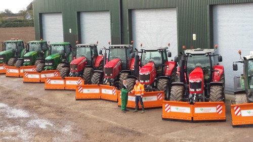 Tractor snow ploughs - tractor, front