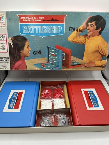 Vtg battleship board game - battleship, 1971