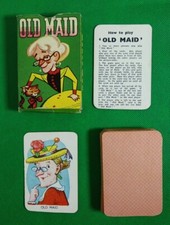 Old Maid Game Playing Cards