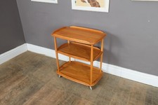 Vintage Retro Ercol Light Elm Tea Trolley