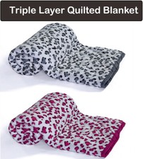 3 PLY Fleece Blanket Sensory Sleep Therapy Anxiety Kids Throw 125x150cm