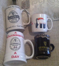 Guinness Collectables Anniversary Tankard  2 Mugs + Guinness a day Tankard