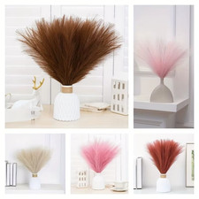 10pcs Artificial Pampas Grass Fake Reed Flower Bunch Wedding Home Bouquet Decor