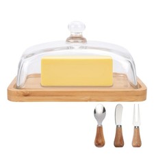 Butter Dish with Lid, Wooden