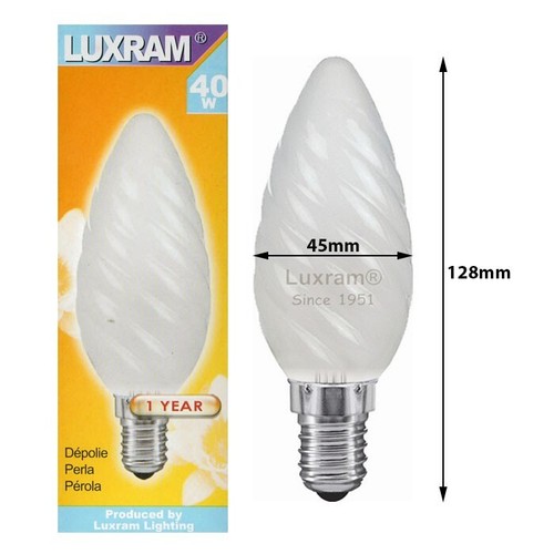 Luxram 40w 240v ses - e14, c45