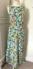 Joules Maxi Summer Dress with Stretch Green Floral UK 14 New