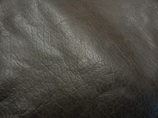 Dark brown grained supple leather 1.2mm 6.5" x 10.5" BR498