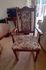 Vintage Old Charm Wood Bros Oak Extendable Dining Table And 4 Warwick Chairs