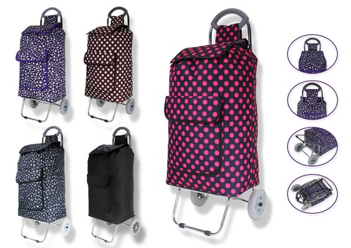 Folding shopping trolley - folding,