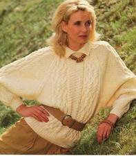 1685 LADY'S ARAN BAT WING