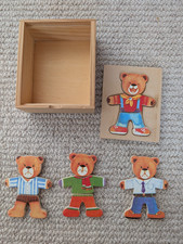 Wooden preschool toy Dress Up