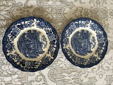 2 Blue and white Decorative