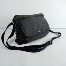 Kipling Black Shoulder Bag Crossbody Handbag Nylon with Metal Monkey Keyring