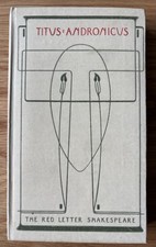 TALWIN MORRIS Titus Andronicus ARTS & CRAFTS Red Letter Shakespeare PLAY