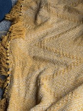 Throw, Sofa, Chair Throw.Mustard Colour. From Garden Centre.Preowned.Good