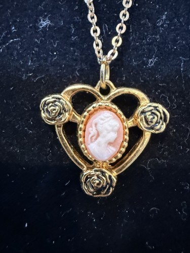Vintage antique cameo necklace - antique,