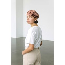 Vintage 1950s–60s Sculpted Satin Cocktail Hat Rose Pink Mauve Pillbox Size 22