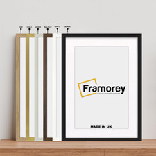 Thin Photo Frame Black Poster Frame Oak Walnut Silver Gold Narrow 2cm