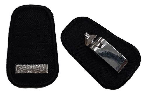 Rank collar badges silver - badges,