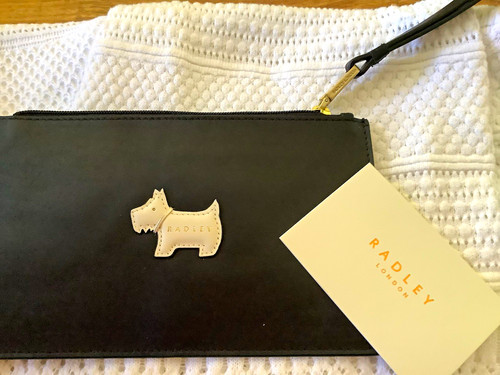 Radley black leather zip - radley,