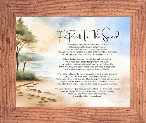Footprints the sand - sand, it