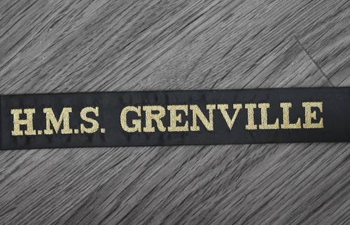 Royal navy cap - royal, ribbon