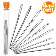 9PCS Knitters Wool Needles Large Eye For Easy Threading Darning Sewing Tapestry