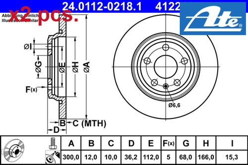 Pcs rear brake disc set - disc,