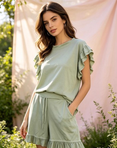Women ladies frill peplum - women's,