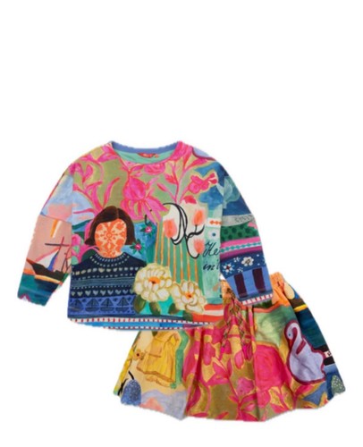 Girls oilily skirt and sweater - oilily,