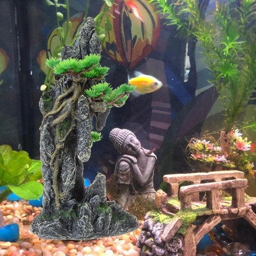 Tall fish tank mountain view - fish,