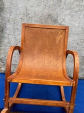 vintage antique wooden rocking chair kid toddler bentwood