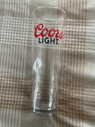 Coors light pint glass brand - glass,
