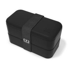 - Bento Box MB Original Onyx with Compartments Made in France - 2 Tier Leakproof...