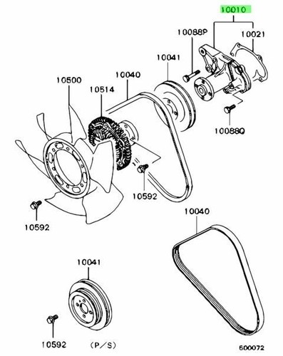 Water pump for mitsubishi - ,
