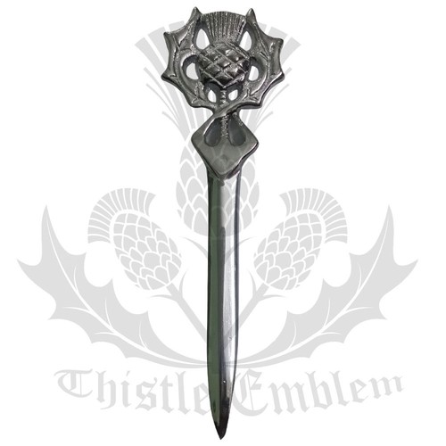 Scottish thistle kilt pin - scottish,