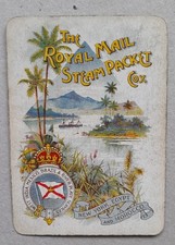 ROYAL MAIL STEAM PACKET COMPANY ANTIQUE PLAYING CARDS SET RARE VINTAGE UNUSUAL