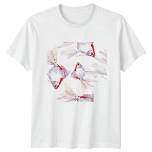Watercolour goldfish shirt - watercolour,