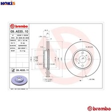 2x BRAKE DISC 09.A535.11 FOR
