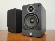 Q Acoustics 2010i Graphite Bookshelf Speakers Boxed Accessories Excellent Cond.