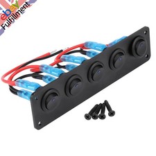 DC 12V-24V 5 Gang Blue LED