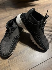 Nike Air Footscape Woven chukka  Uk 8 grey black 