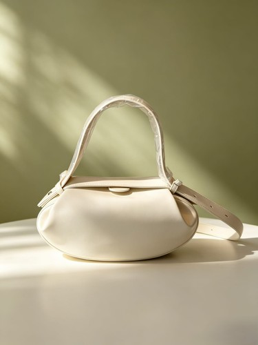 Cream white faux - white, leather