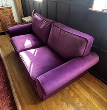 Purple velvet seater - 3, sofa
