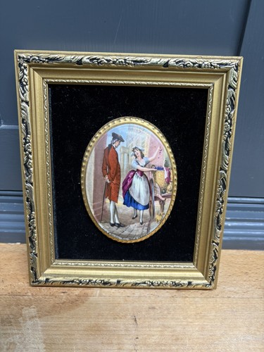Staffordshire enamel framed - staffordshire,