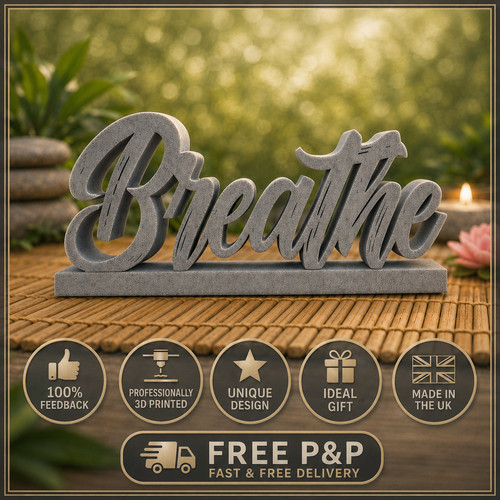 Breathe sign ornament - sign,