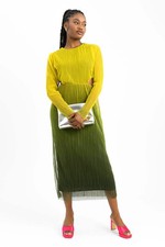 Topshop Womens Ombre Midi Dress Zip Closure RRP £56