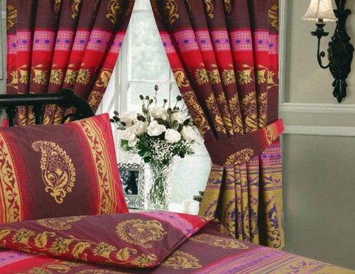 Kashmir wine burgundy gold - wine,